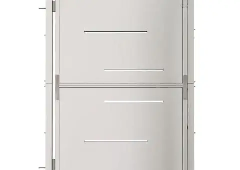 Poartă de grădină, 100x150 cm, oțel inoxidabil - 2/5