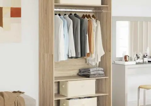 Cutii de depozitare 2 buc. crem 50x30x25 cm material textil - 1/5