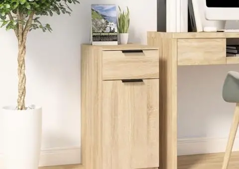 Dulap de birou, stejar sonoma, 33,5x50x75 cm, lemn prelucrat - 1/5