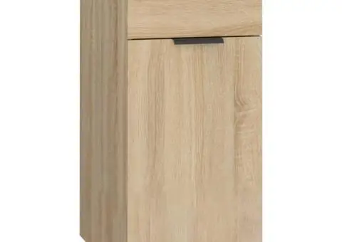 Dulap de birou, stejar sonoma, 33,5x50x75 cm, lemn prelucrat - 2/5