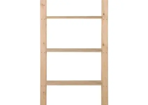 Raft depozitare 5 niveluri, 80x28,5x170 cm, lemn masiv de pin - 2/5