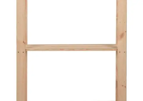 Raft depozitare 3 niveluri, 60x28,5x90 cm, lemn masiv de pin - 2/5