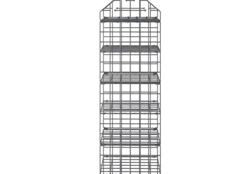 Organizator pentru dulap suspendat, cu 7 rafturi - 4/5