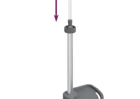 Raft de colț pentru duș telescopic 4 niveluri argintiu aluminiu - 5/5