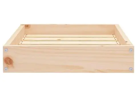 Pat pentru câini, 51,5x44x9 cm, lemn masiv de pin - 4/5