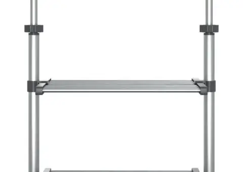 Raft de bucătărie 50x25x(50-70) cm, aluminiu - 3/5