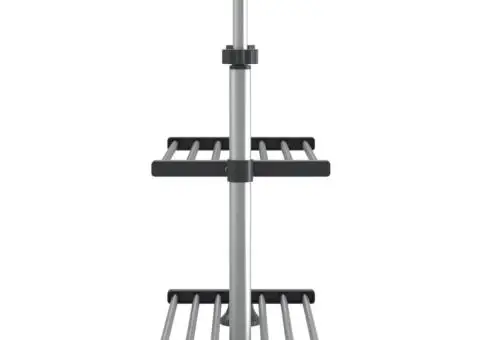 Raft de bucătărie 50x25x(50-70) cm, aluminiu - 4/5