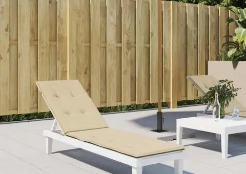 Pernă de șezlong, bej, (75+105)x 50x4 cm - 1/5