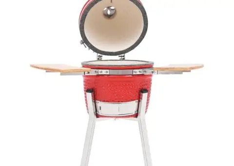 Grătar cu afumătoare Kamado, 76 cm, ceramică - 2/5