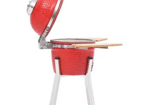 Grătar cu afumătoare Kamado, 76 cm, ceramică - 3/5