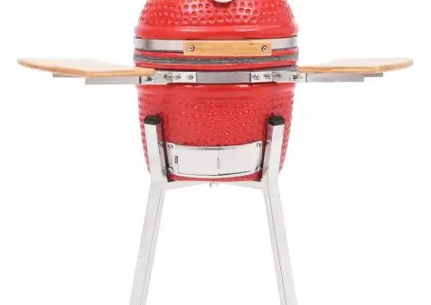 Grătar cu afumătoare Kamado, 76 cm, ceramică - 4/5