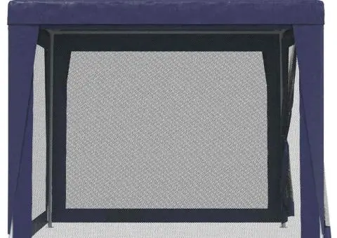 Cort de petrecere, 4 pereți de plasă, albastru, 2,5x2,5 m, HDPE - 4/5