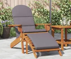 vidaXL Scaun de grădină Adirondack & suport picioare lemn masiv acacia