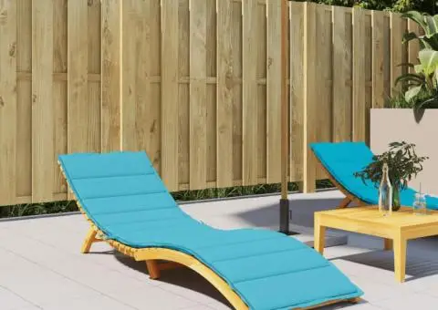 Pernă pentru șezlong, turcoaz, material Oxford - 1/5