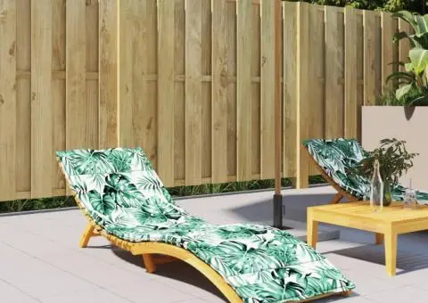 Pernă de șezlong, model frunze, textil Oxford - 1/5