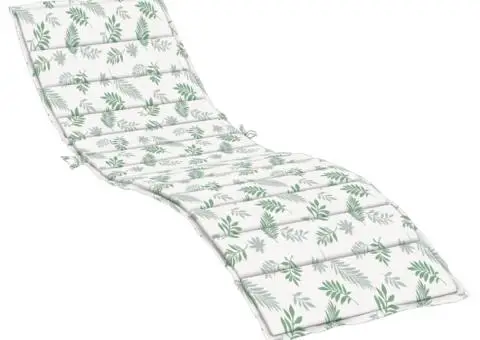 Pernă de șezlong, model frunze, textil Oxford - 2/5