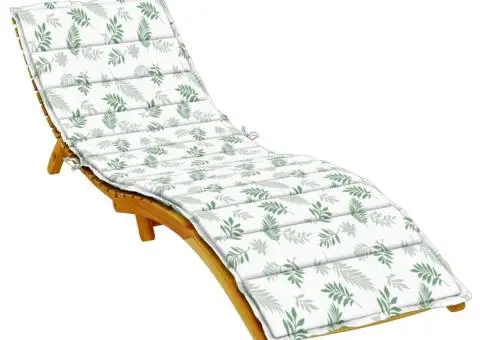 Pernă de șezlong, model frunze, textil Oxford - 3/5