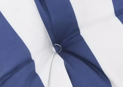 Pernă bancă de grădină, dungi albastru/alb, 200x50x7 cm, textil - 5/5