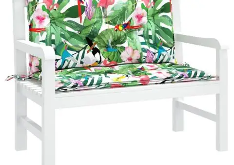 Perne bancă de grădină 2 buc. multicolor 100x50x7 cm textil - 4/5