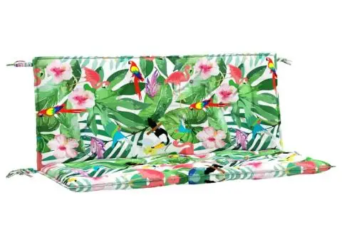 Perne bancă de grădină 2 buc. multicolor 120x50x7 cm textil - 2/5