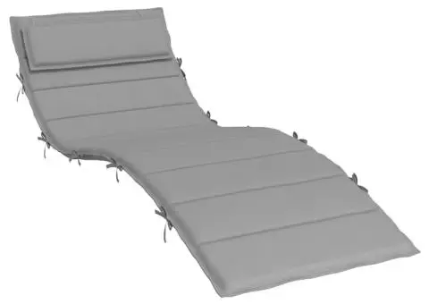 Pernă de șezlong, gri, 180x60x4 cm, textil Oxford - 2/5