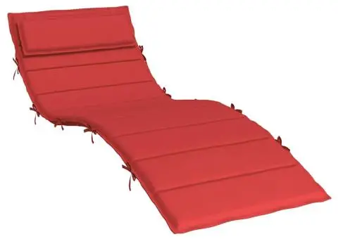 Pernă de șezlong, roșu, 180x60x4 cm, textil Oxford - 2/5