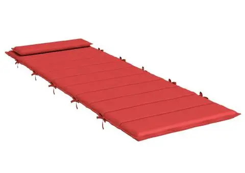 Pernă de șezlong, roșu, 180x60x4 cm, textil Oxford - 4/5