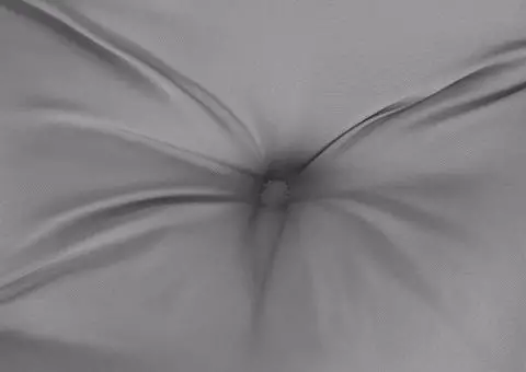 Pernă rotundă gri, Ø 100 x11 cm, țesătură Oxford - 5/5