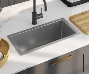 vidaXL Chiuvetă de bucătărie lucrată manual, oțel inoxidabil