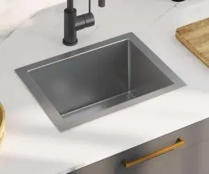 vidaXL Chiuvetă de bucătărie lucrată manual, oțel inoxidabil