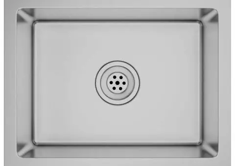 Chiuvetă de bucătărie lucrată manual, oțel inoxidabil - 2/5