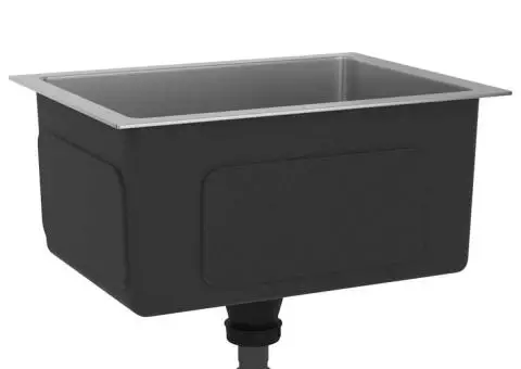 Chiuvetă de bucătărie lucrată manual, oțel inoxidabil - 4/5