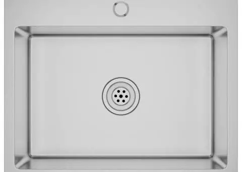 Chiuvetă de bucătărie lucrată manual, oțel inoxidabil - 2/5