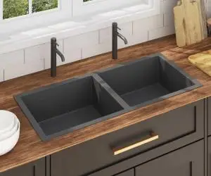 vidaXL Chiuvetă de bucătărie lucrată manual, negru, oțel inoxidabil