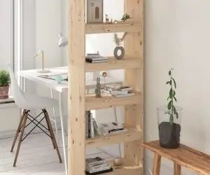 vidaXL Bibliotecă/Separator cameră, 60x30x167,5 cm, lemn masiv pin
