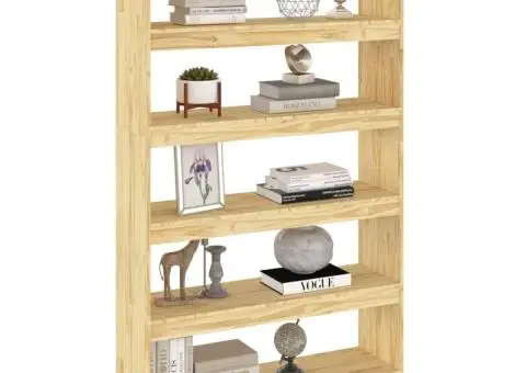 Bibliotecă/Separator cameră, 100x30x167,5 cm, lemn masiv pin - 4/5