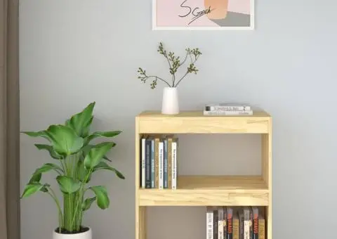 Bibliotecă, 60x35x71 cm, lemn masiv de pin - 5/5