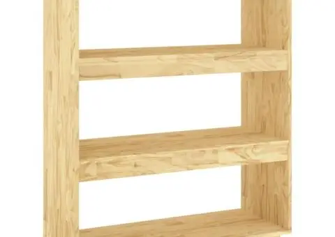 Bibliotecă/Separator cameră, 80x35x103 cm, lemn masiv pin - 2/5