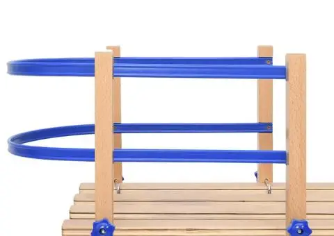 Spătar pentru sanie, albastru, placaj - 3/5