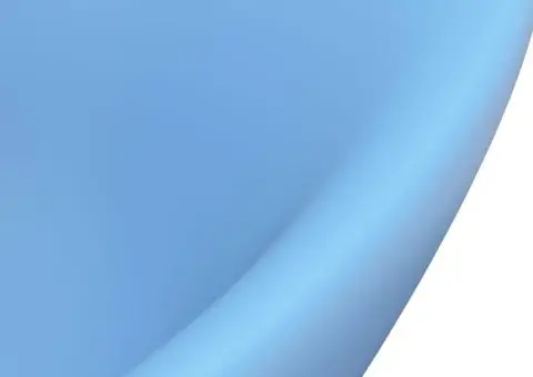 Chiuvetă lux cu preaplin, bleu mat, 58,5x39 cm, ceramică, oval - 5/5