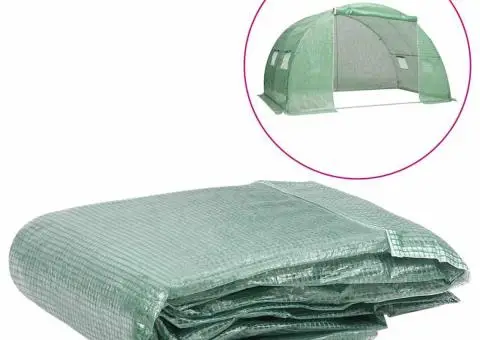 Copertină de rezervă pentru seră (9 m²), verde, 200x450x200 cm - 1/5