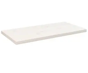 vidaXL Blat de masă alb 80x40x2,5 cm lemn masiv de pin dreptunghiular
