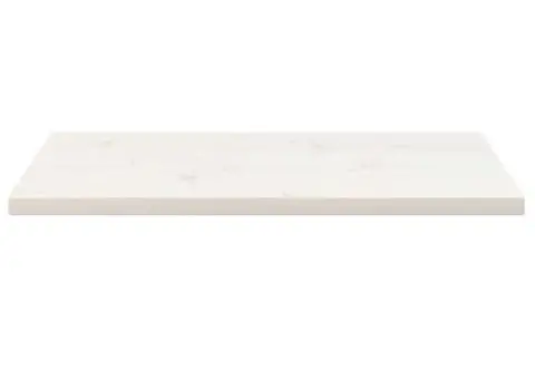 Blat de masă alb 80x40x2,5 cm lemn masiv de pin dreptunghiular - 3/5