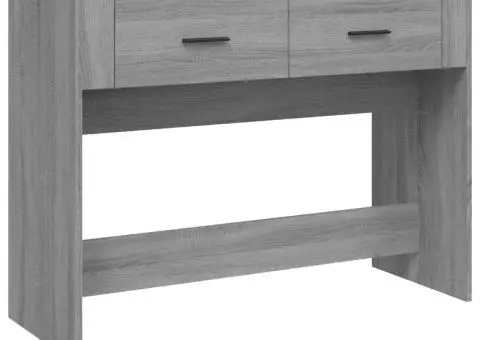 Măsuță consolă, gri sonoma, 100x39x75 cm, lemn prelucrat - 2/5