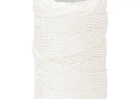 Frânghie de barcă, alb complet, 2 mm, 100 m, polipropilenă - 2/5