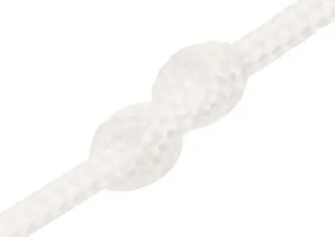 Frânghie de barcă, alb complet, 2 mm, 100 m, polipropilenă - 5/5