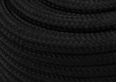Frânghie de lucru, negru, 16 mm, 100 m, poliester - 4/5