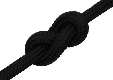 Frânghie de lucru, negru, 16 mm, 100 m, poliester - 5/5