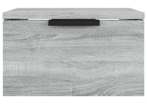 Noptieră de perete, gri sonoma, 34x30x20 cm - 3/5