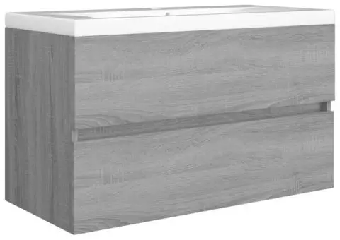 Dulap chiuvetă, sonoma gri, 80x38,5x45 cm, lemn prelucrat - 5/5